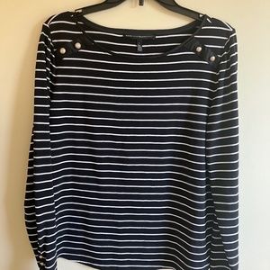 White House Black Market Striped Shirt